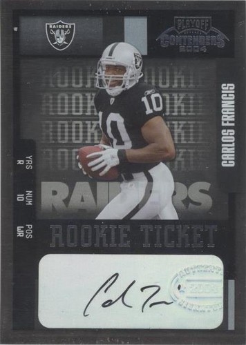 2004 Playoff Contenders Carlos Francis #112