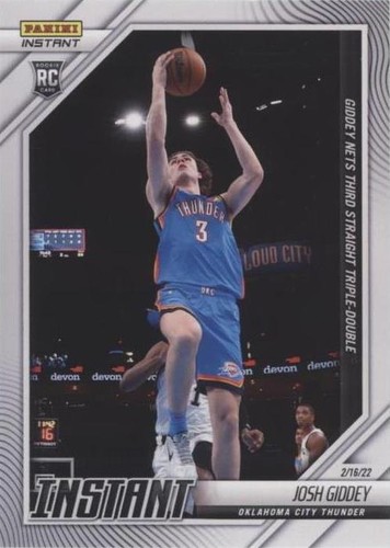2021-22 Panini Instant - Josh Giddey #134