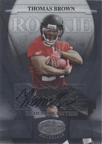 2008 Leaf Certified Materials Thomas Brown #196