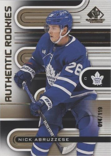 2022-23 Upper Deck SP Game Used - Nicholas Abruzzese #165
