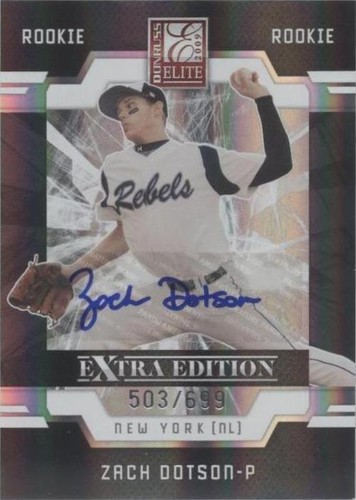 2009 Donruss Elite Extra Edition - Zach Dotson #94