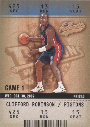 2002-03 Fleer Authentix - Clifford Robinson #9