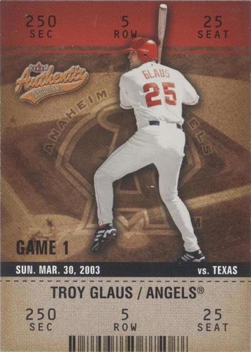2003 Fleer Authentix - Troy Glaus #15