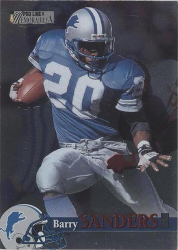 1996 Pro Line II Memorabilia Barry Sanders #80