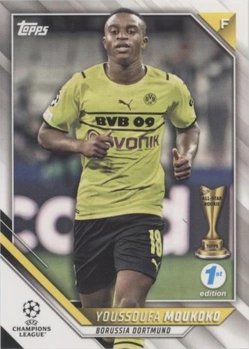 2021-22 Topps UCL Collection 1st Edition Youssoufa Moukoko #129