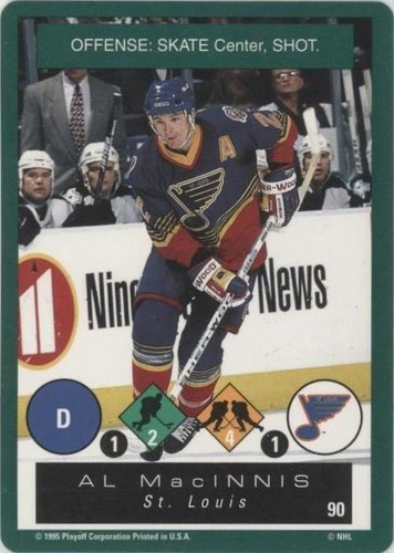 1995-96 Playoff One on One Challenge - Al MacInnis #90