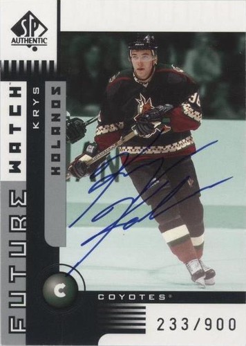 2001-02 SP Authentic - Krys Kolanos #179