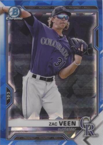 ラウンド  ZAC VEEN 2021 BOWMAN DRAFT CARD BDC-150 COLORADO ROCKIES その他