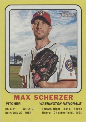 2018 Topps Heritage - Max Scherzer #69CC-MS