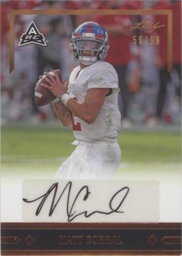 2021 Leaf Memories Matt Corral #GLR-MC1