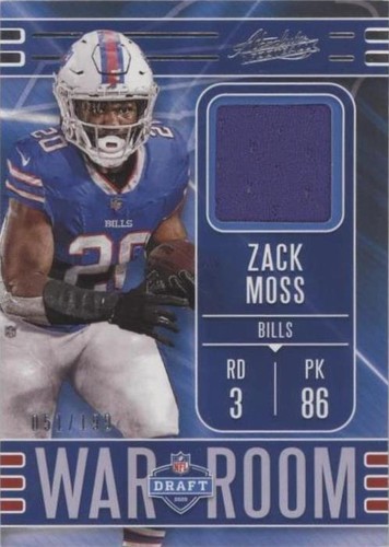 2020 Panini Absolute Zack Moss #WM-42
