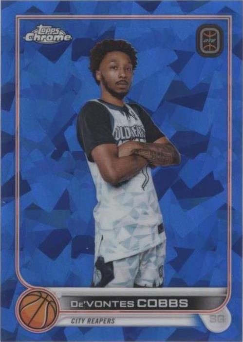 2022-23 Topps Chrome OTE Overtime Elite Sapphire Edition - De'Vontes Cobbs #4