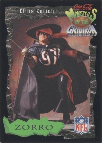 1994 Classic Pro Line Live Coca-Cola Monsters of the Gridiron Chris Zorich #5