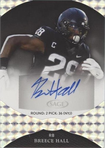 2022 Leaf Pro Set Breece Hall Auto Rookie #PSA-BH2 New York Jets