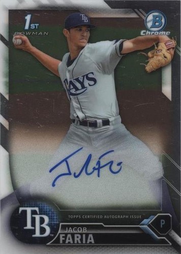2016 Bowman Chrome - Jacob Faria #BCAP-JFA