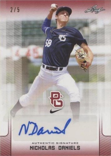 2017 Leaf Perfect Game National Showcase - Nicholas Daniels #BA-ND2