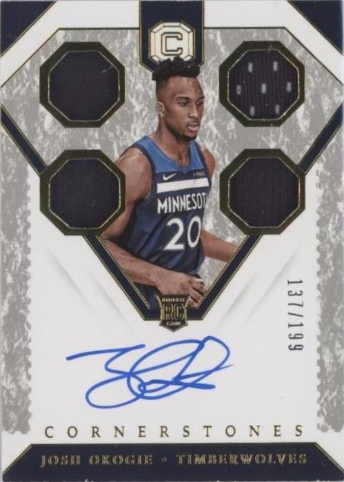 2018-19 Panini Cornerstones - Josh Okogie #168