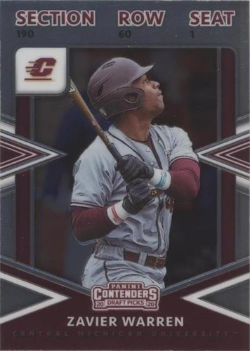 2020 Panini Elite Extra Edition - Zavier Warren #CT-ZW