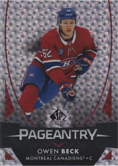 2023-24 Sp Authentic - Owen Beck #P-87