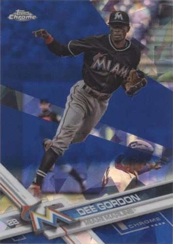 2017 Topps Chrome Sapphire Edition - Dee Gordon #443