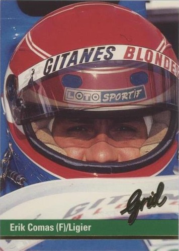 1992 Grid Motorcard Formula 1 - Erik Comas #91