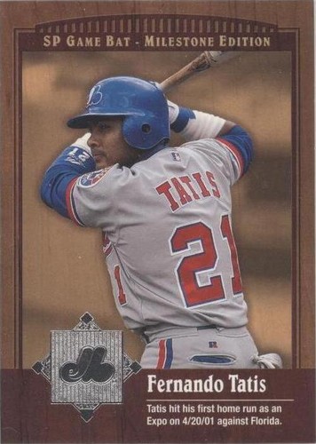 2001 SP Game Bat Edition Milestone - Fernando Tatis #67