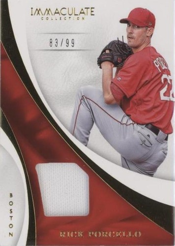 2017 Panini Immaculate Collection - Rick Porcello #S-RP