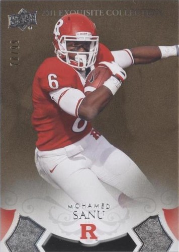 2011 Upper Deck Exquisite Collection Mohamed Sanu #ER-MS