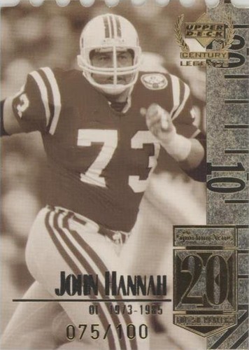 1999 Upper Deck Century Legends John Hannah #20