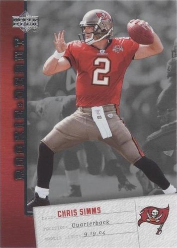 2006 Upper Deck Rookie Debut Chris Simms #93