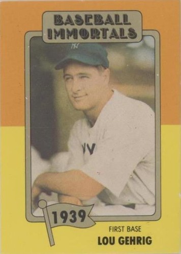 1980-87 SSPC Baseball Immortals - Lou Gehrig #22