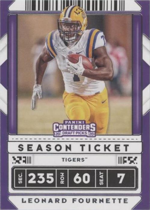 2020 Panini Contenders Draft Picks Leonard Fournette #62