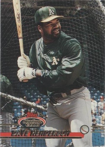 1993 Topps Stadium Club - Dave Henderson #349