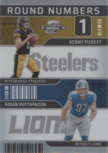 2022 Panini Contenders Optic Aidan Hutchinson Kenny Pickett #RN-1