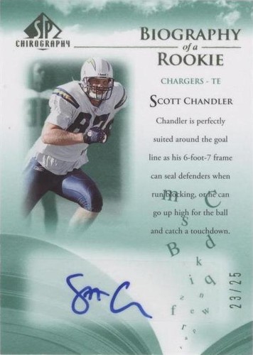 2007 SP Chirography Scott Chandler #BOR-SC