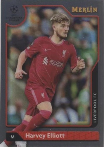 2021-22 Topps Merlin Collection Chrome UCL Harvey Elliott #122