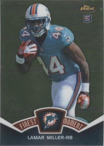 2012 Topps Finest Lamar Miller #FM-LM