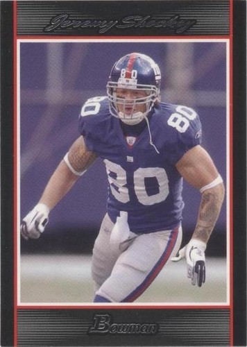 2007 Bowman Jeremy Shockey #103