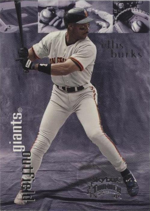 1989 ELLIS BURKS - Kenner Starting Lineup Card - BOSTON RED