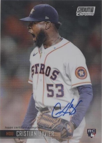 2021 Topps Stadium Club Chrome - Cristian Javier #SCCAV-CJ