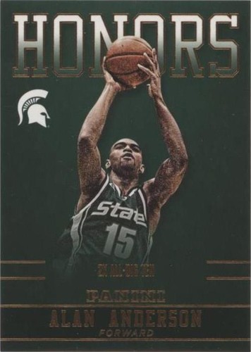 2016 Panini Michigan State University Spartans - Alan Anderson #AA-MSU