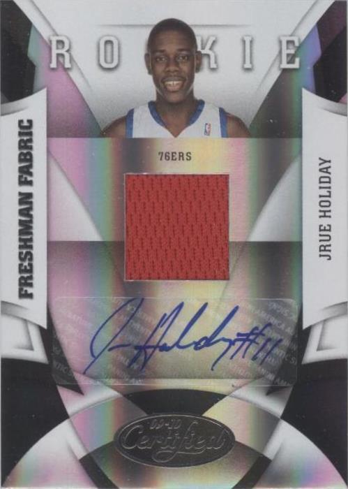Certificado Panini 2009-10 - Jrue Holiday #185
