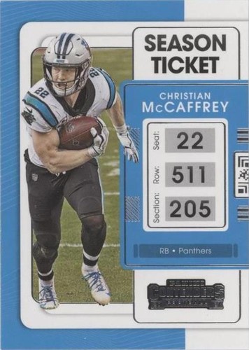 2021 Panini Contenders Christian McCaffrey #15