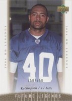 2006 UD Legends Ko Simpson #160