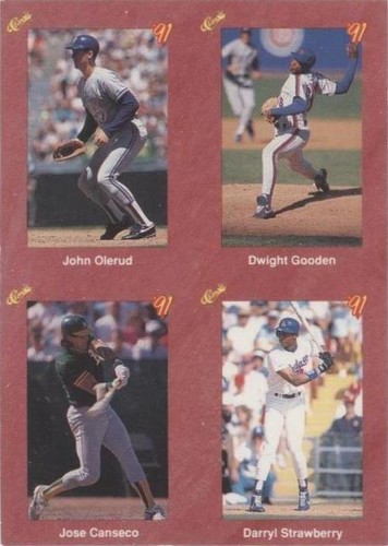 1991 Classic Update Red Travel Edition - Darryl Strawberry Dwight Gooden John Olerud #OGCS
