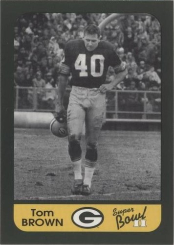 1991 Champion Cards Green Bay Packers Super Bowl II 25th Anniversary Tom Brown #4