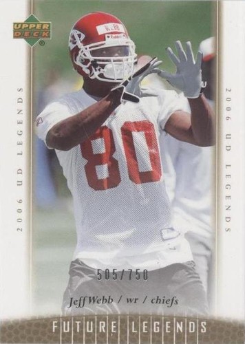 2006 UD Legends Jeff Webb #148