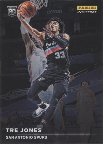 Tre Jones #33 Spurs RC Duke 2020-21 Panini NBA Instant Rated