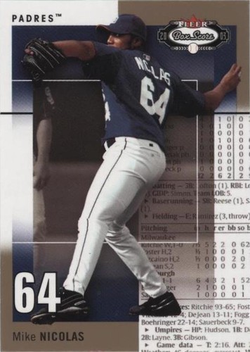 2003 Fleer Box Score - Mike Nicolas #123