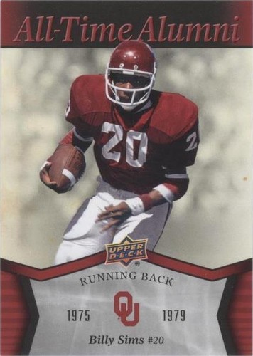 2011 Upper Deck University of Oklahoma Billy Sims #ATA-BS